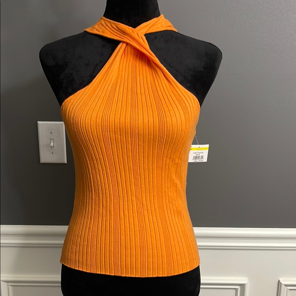 New, Noisy May Halter Neck Ribbed Top